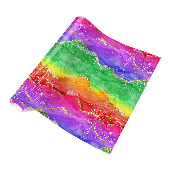 Tintnut Holographic Rainbow Gradient Heat Transfer Vinyl Patterned HTV for Fabric Iron on Vinyl for T-Shirts Clothing