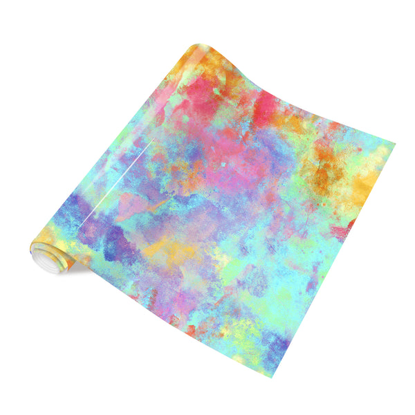 Tintnut Grungy Watercolor Heat Transfer Vinyl Neon Pastel Mix Patterned HTV Iron on Vinyl for T-Shirts, Clothing & Bags DIY