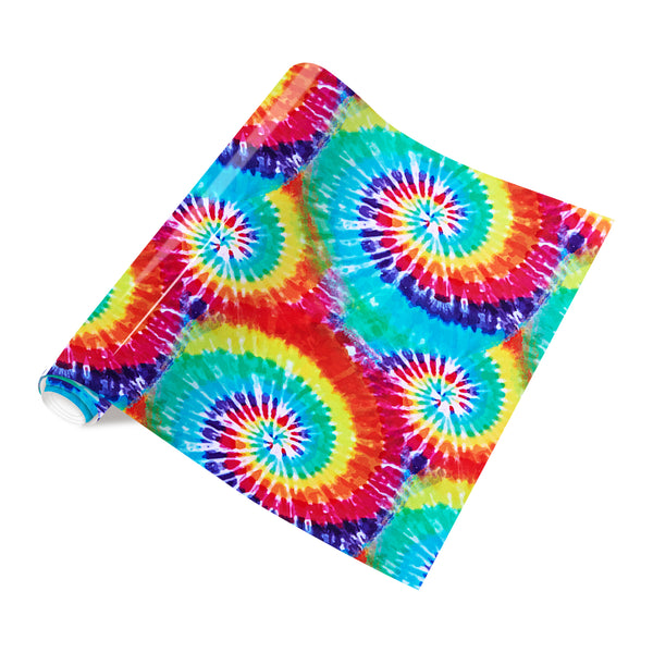 Tintnut Color Gradient Tie dye HTV Heat Transfer Vinyl Iron on Vinyl Seamless Swirl Patterned HTV for Tshirts DIY