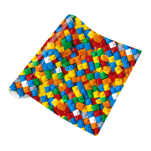 Tintnut Building Block HTV Yellow and Red Vinyl Heat Transfer Toys Patterned HTV Vinyl Iron on Vinyl Green Blue HTV Vinyl for T-Shirt