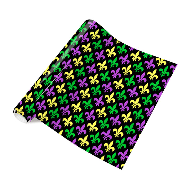 Tintnut Mardi Gras Vinyl Heat Transfer Purple HTV Mardi Gras Patterned HTV Heat Transfer Vinyl for T-Shirts