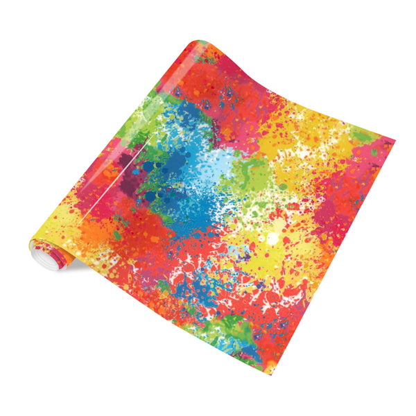 Tintnut Splash Patterned HTV Vinyl Dark Red Heat Transfer Vinyl Watercolor HTV Iron On Vinyl for T-Shirts Hats Clothes
