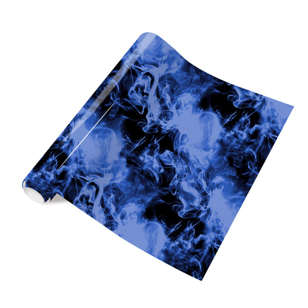 Tintnut Black Blue Flame HTV Heat-Transfer-Vinyl Burning Fire Patterned HTV Iron on Vinyl Fire Heat Transfer Vinyl for T-Shirts Hats Clothing DIY