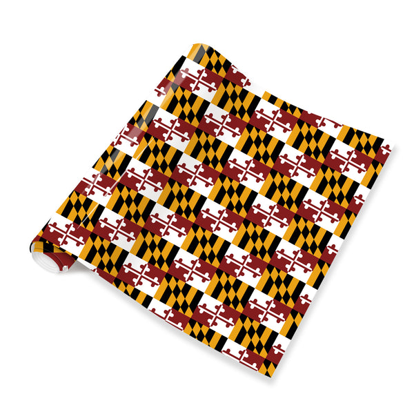 Tintnut Maryland Flag Patterned HTV Heat Transfer Vinyl Maryland Heat Transfer Vinyl HTV Iron on Vinyl for T-Shirts-HTV