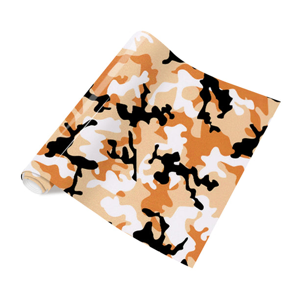 Tintnut Camo HTV Vinyl PU Army Pattern Iron on Vinyl Camouflage Pattern Printed HTV DIY T-Shirt Canvas Bags