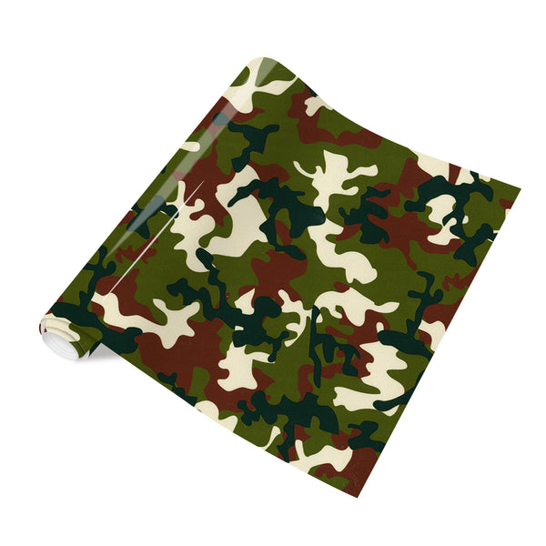 Tintnut Camo Heat Transfer Vinyl PU Army Pattern Iron on Vinyl Camouflage Pattern Printed HTV Vinyl DIY T-Shirt Canvas Bags
