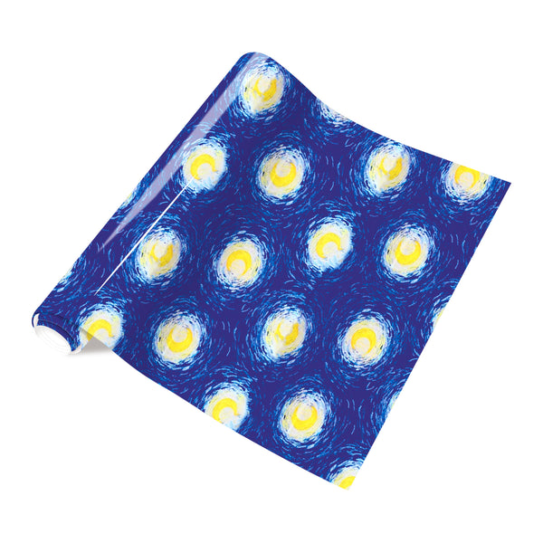 Tintnut Starry Night Vinyl HTV Heat Transfer Impressionist Paintings Van Gogh HTV Iron on Vinyl for Fabric Heat Press Pattern Craft DIY T-Shirts,Hats,Canvas Bags