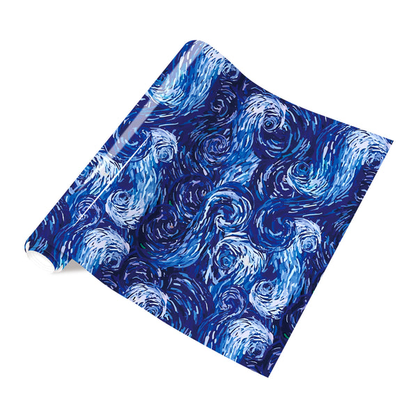 Tintnut Starry Night Vinyl Heat Transfer Impressionist Paintings Van Gogh HTV Iron on Vinyl for Fabric Heat Press Pattern Craft DIY T-Shirts,Canvas Bags
