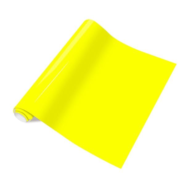 Tintnut Yellow Neon PU HTV for T-Shirt Neon HTV Iron on Vinyl Heat Transfer Vinyl Easy to Weed HTV Vinyl for DIY T-Shirts