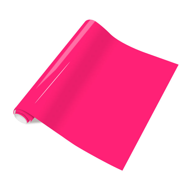 Tintnut Pink Neon PU HTV for T-Shirt Neon HTV Iron on Vinyl Heat Transfer Vinyl Easy to Weed HTV Vinyl for DIY T-Shirts