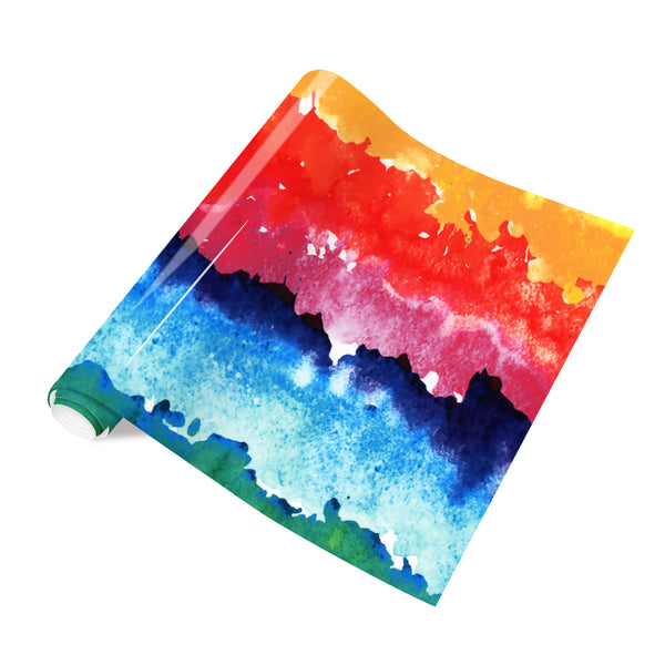 Tintnut Orange Watercolor Heat Transfer Vinyl Iron-on HTV Vinyl for T-Shirt, Fabric, Clouds HTV DIY T-Shirt