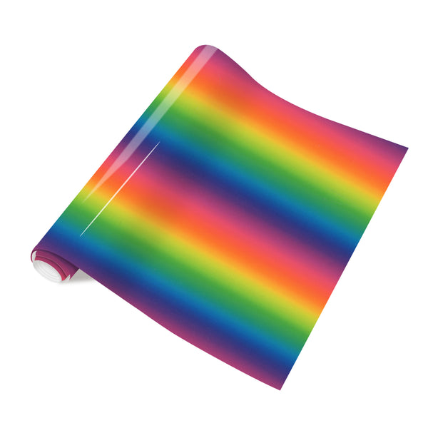 Tintnut Rainbow Color Gradient Heat Transfer Vinyl Gradient Vinyl Heat Transfer Iron on Vinyl Sunset Dyeing Heat Transfer Vinyl for T-Shirts